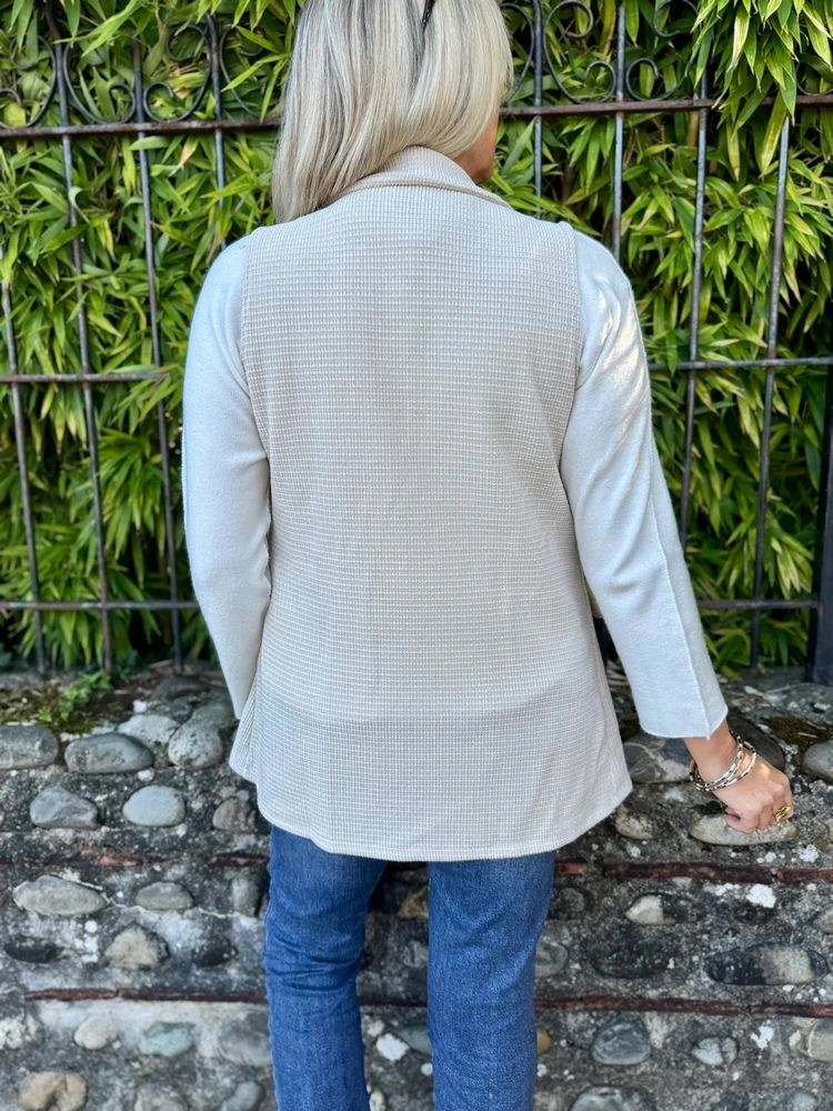 Veste sans manches Carolina beige