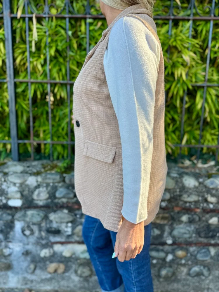 Veste sans manches Carolina camel