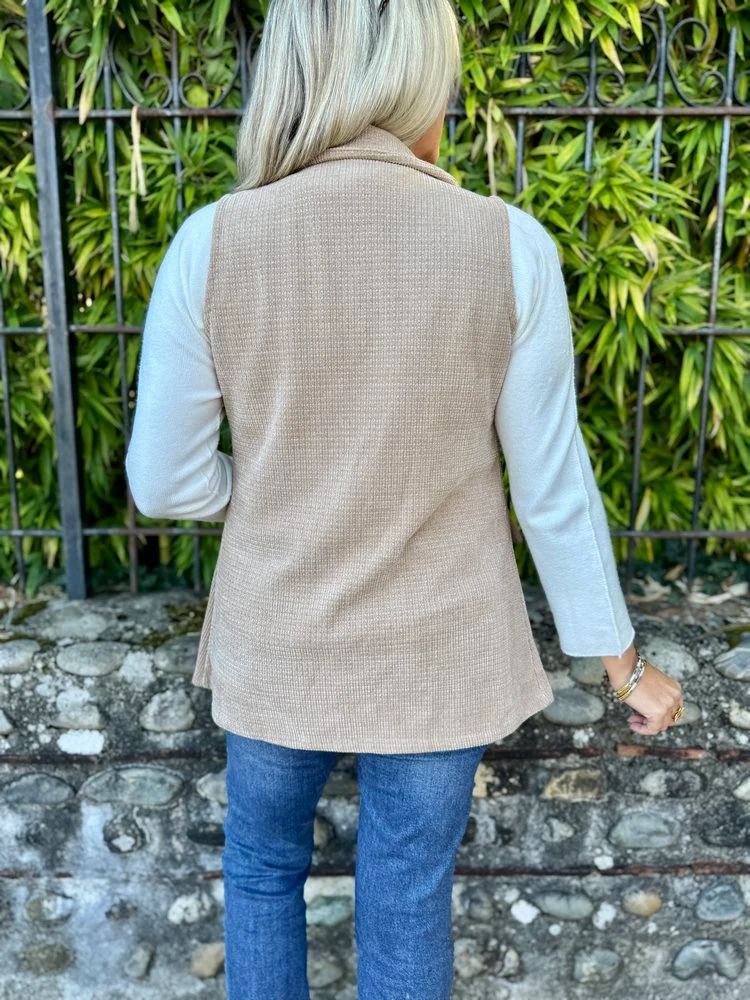 Veste sans manches Carolina camel