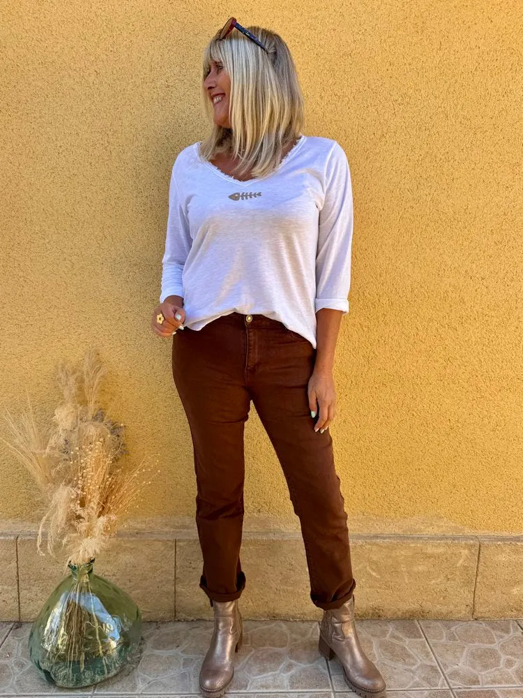 Pantalon Noah chocolat