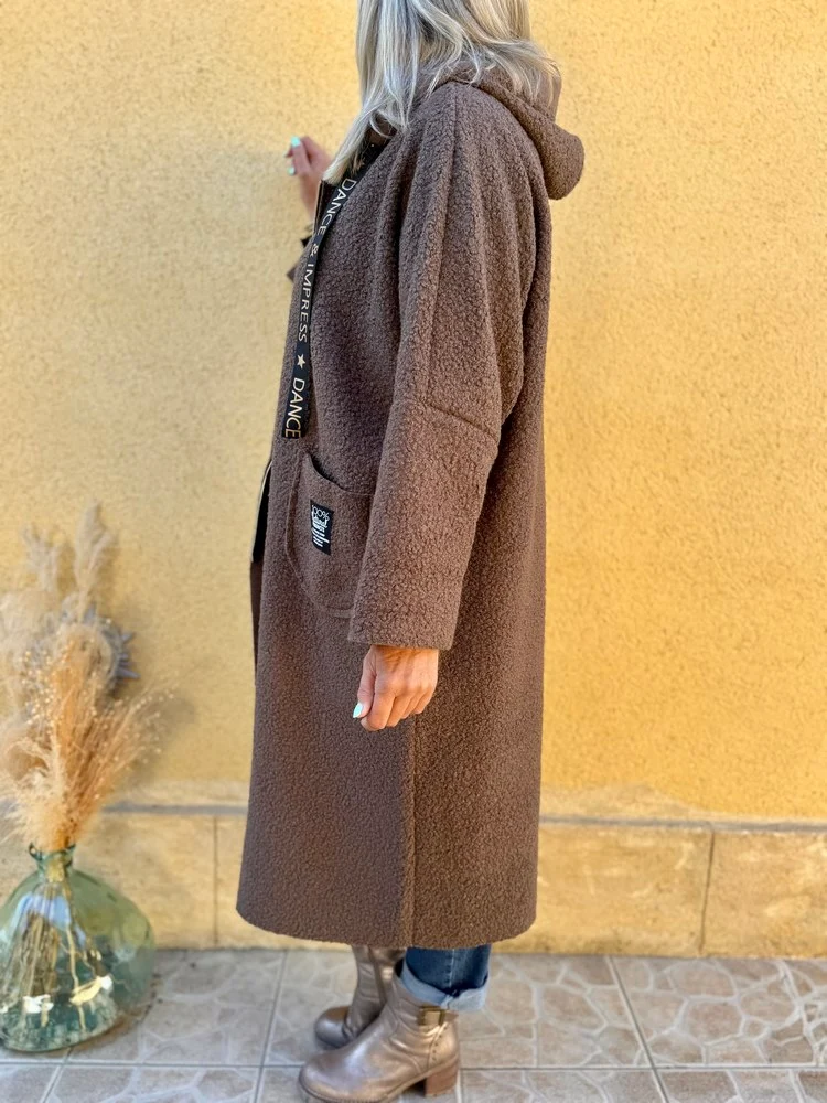 Manteau long Impress chocolat