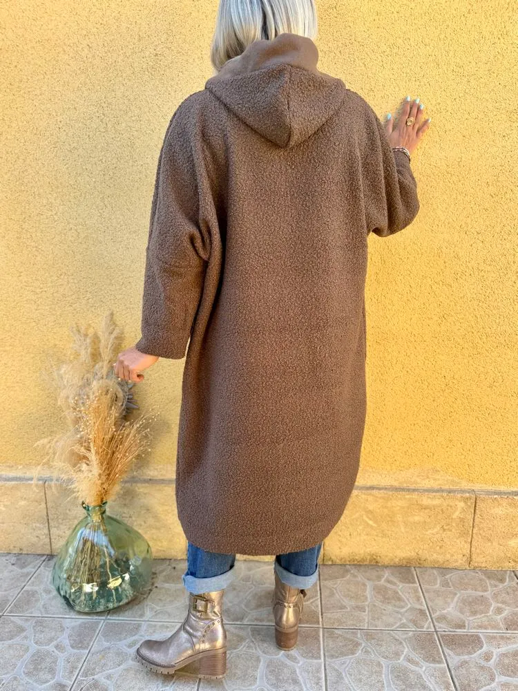 Manteau long Impress chocolat