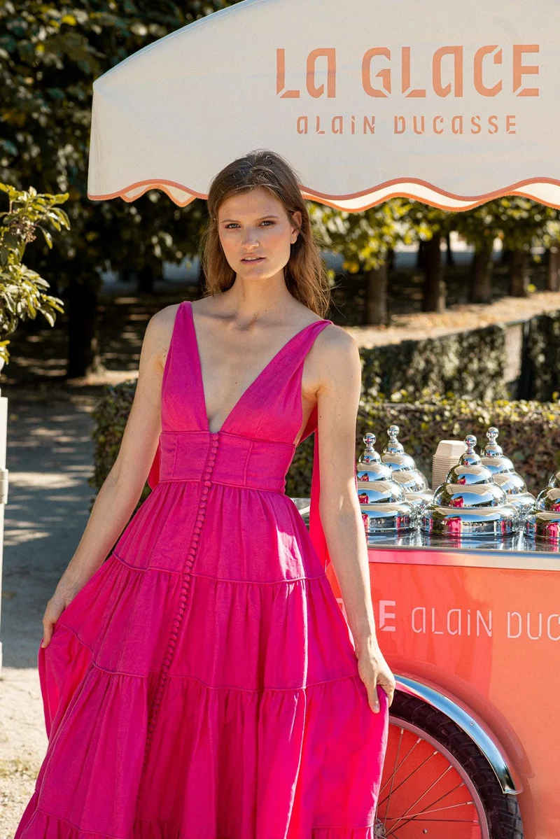 Robe jacquemus fuschia