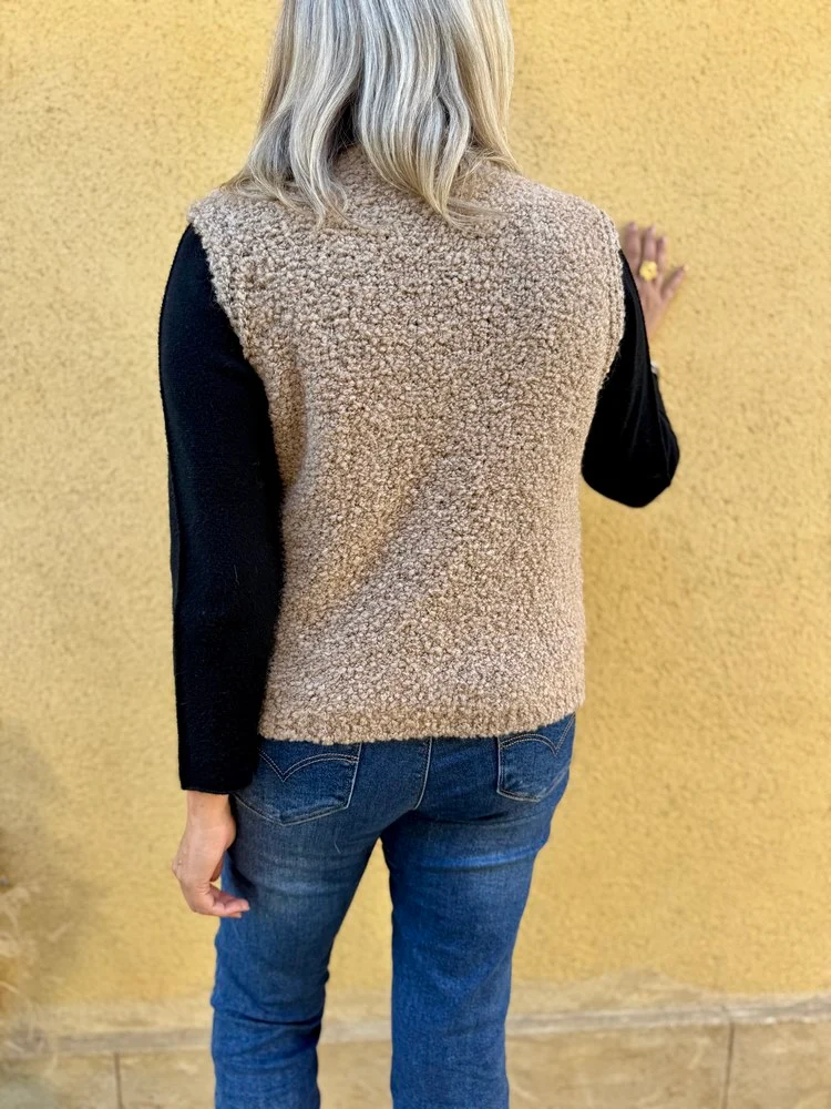Gilet sans manches Luciano camel