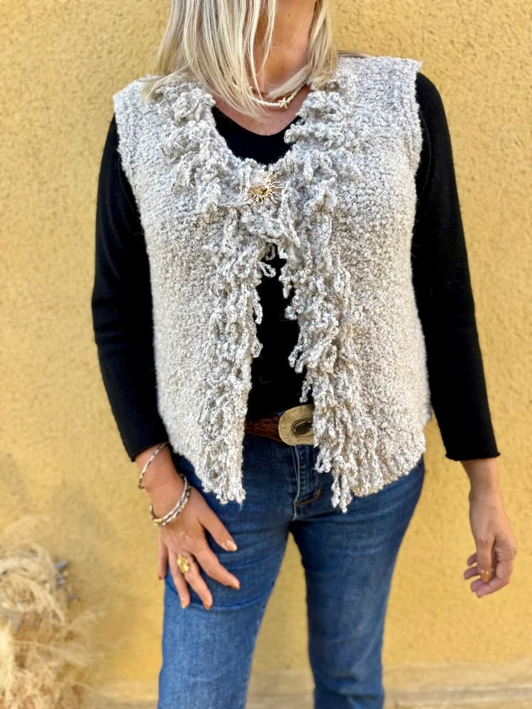Gilet sans manches Luciano taupe
