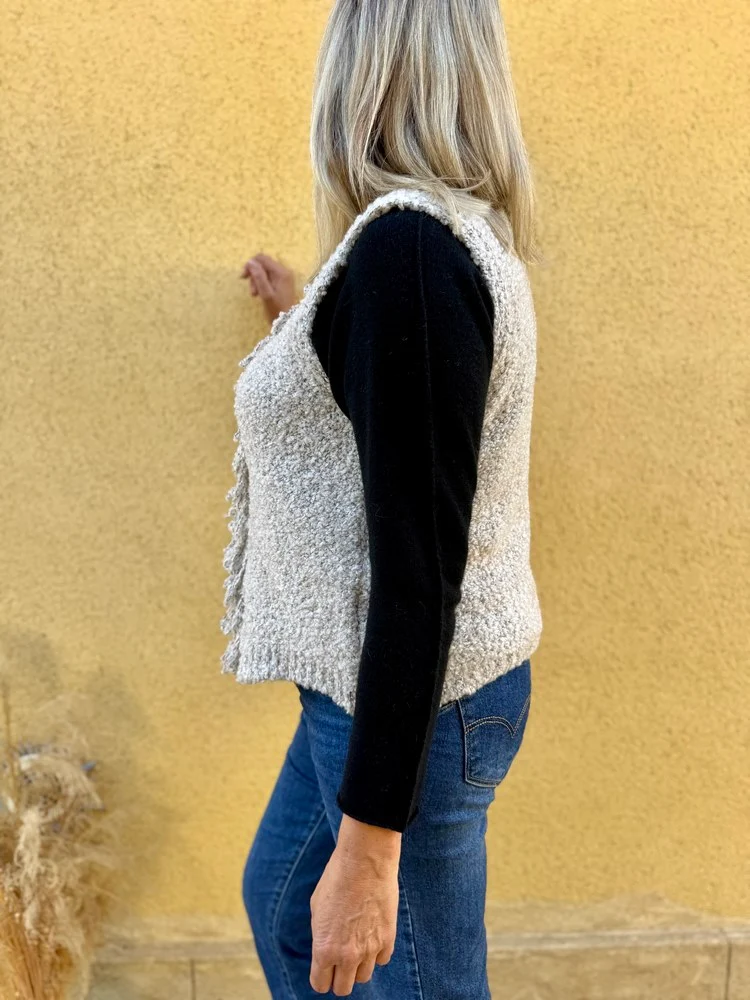 Gilet sans manches Luciano taupe