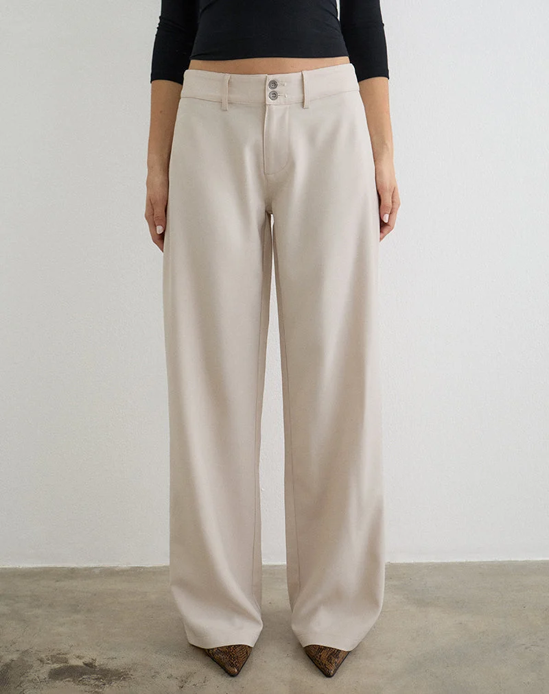 Pantalon Calza, coupe sur mesure, couleur « Cannoli Cream »