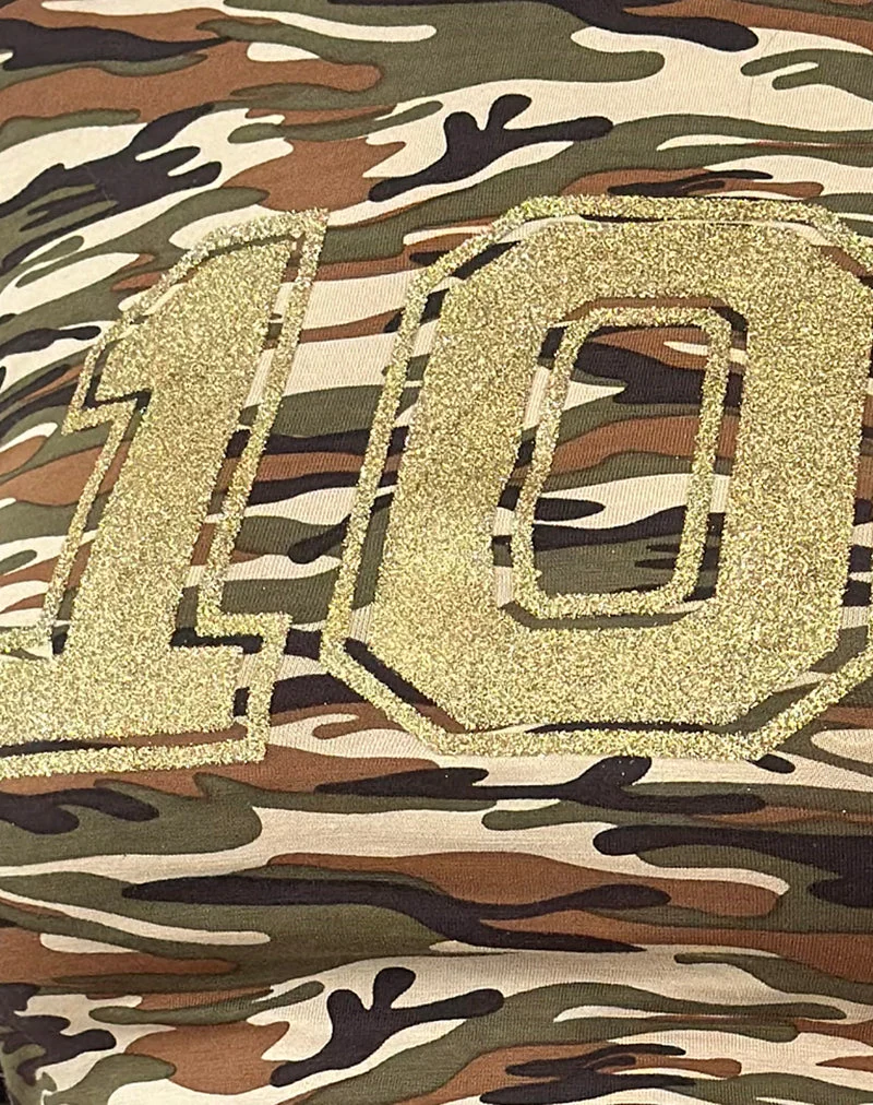 Top Biya en camouflage marron