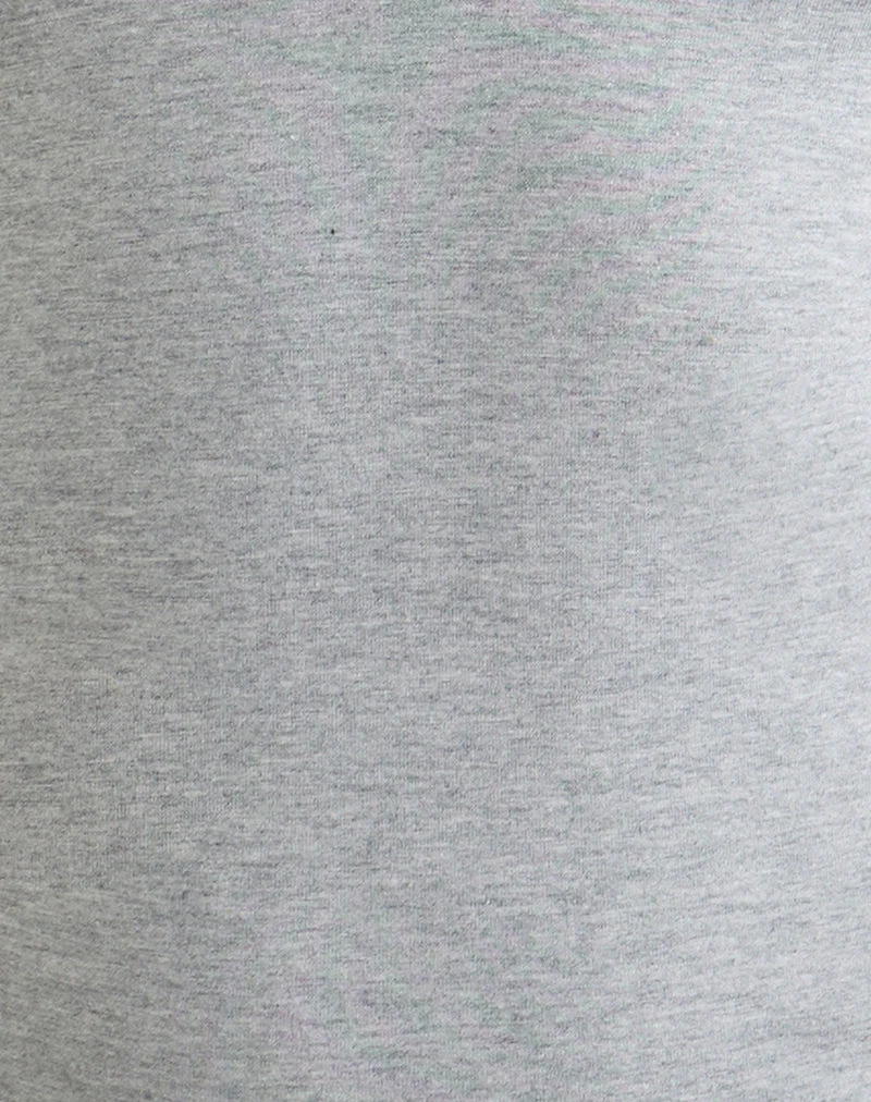 Haut de sport à dos nageur Nemue, gris chiné