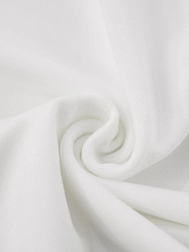 Robe de soirée maxi blanche fluide dos nu