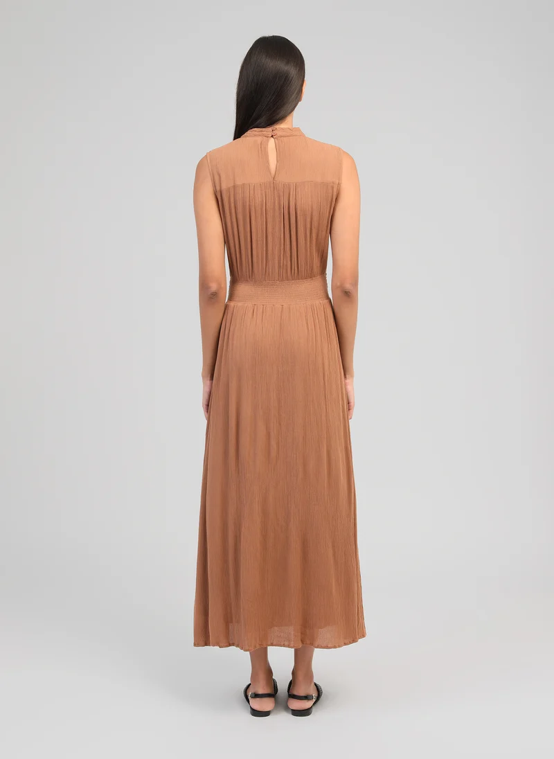 ROBE LONGUE ORLANY marron