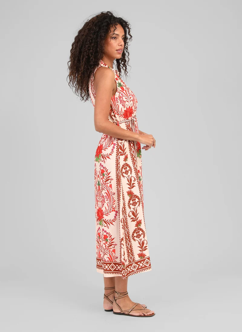 ROBE LONGUE OLUCIA tilana rouge