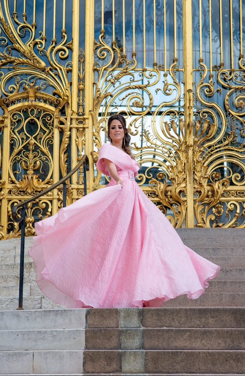 Robe impérial rose