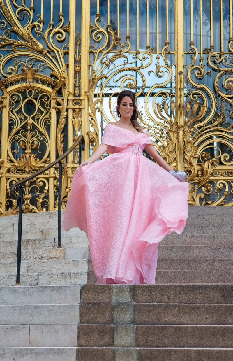 Robe impérial rose