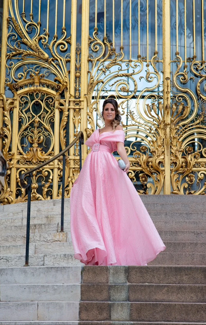 Robe impérial rose