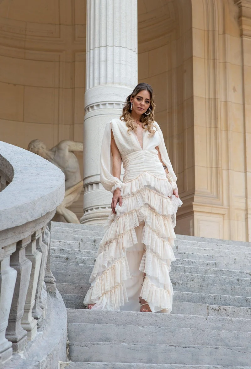 Robe Carrington ivoire