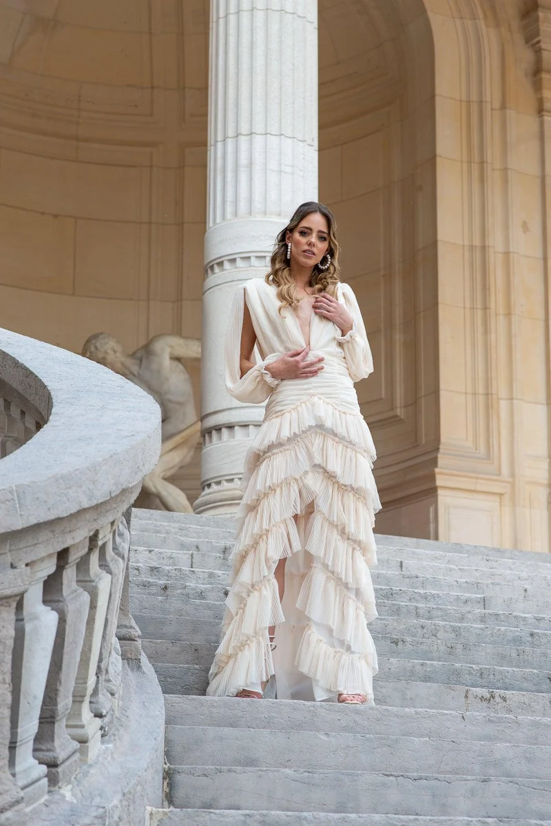Robe Carrington ivoire