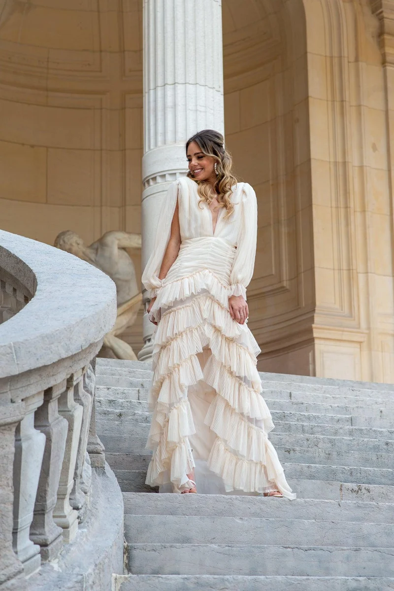 Robe Carrington ivoire