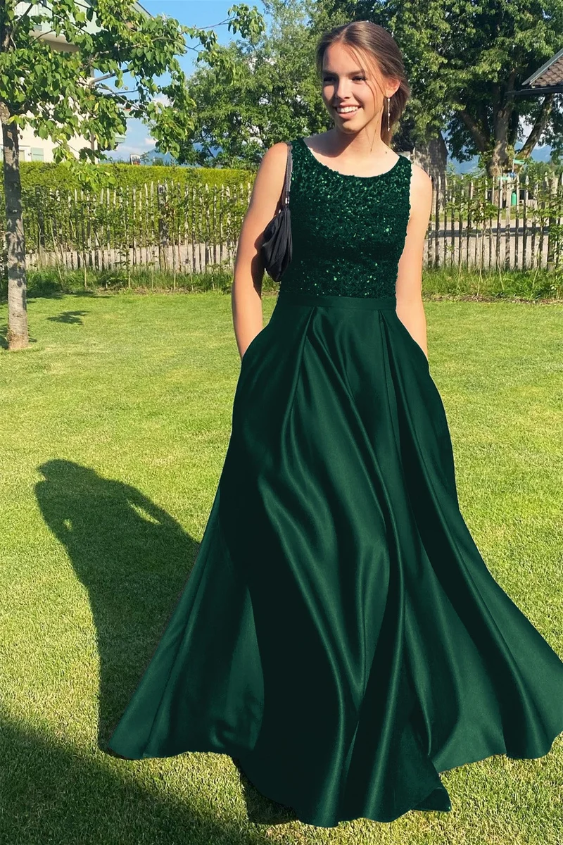 Robe de bal longue noire élégante sans manches, style sirène, à paillettes, pour occasions spéciales