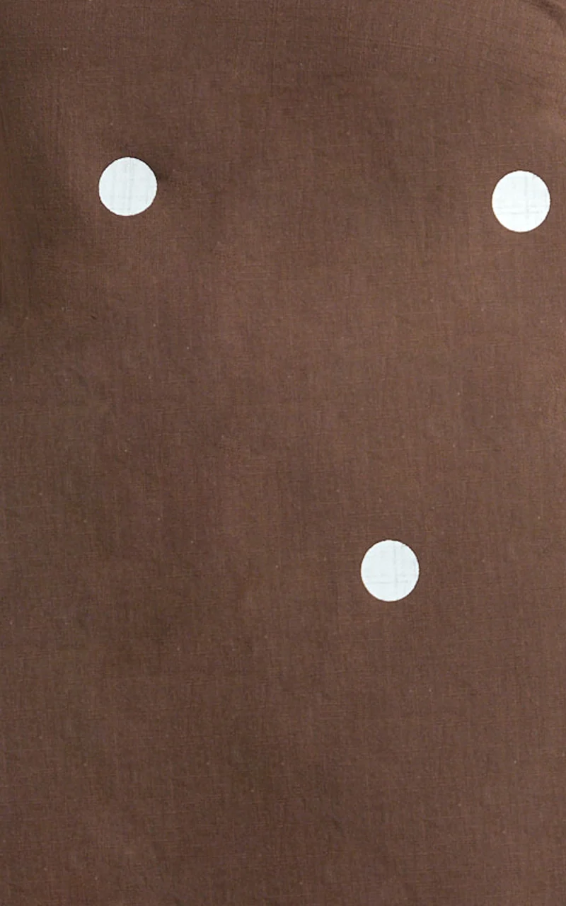 Skye Two Piece Set - Strapless Longline Top and Pant Set in Chocolate Polka Dot