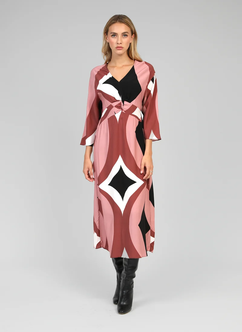 ROBE MIDI MASAMY galimo rose