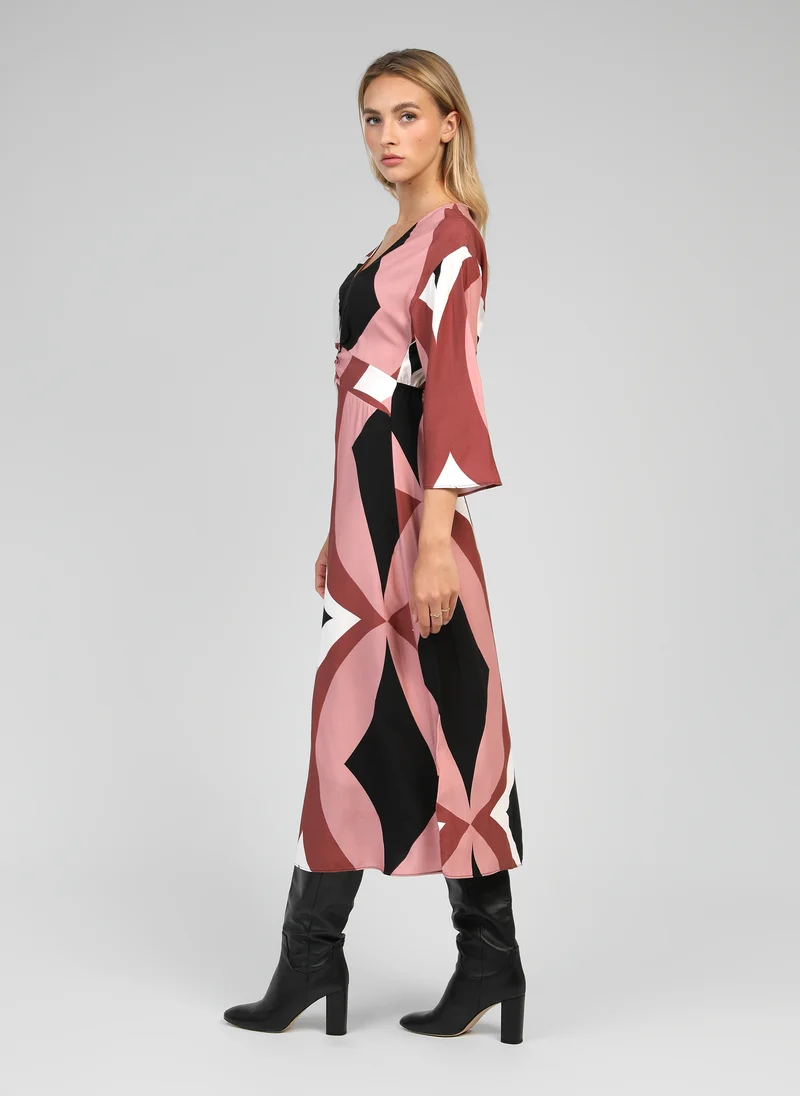 ROBE MIDI MASAMY galimo rose