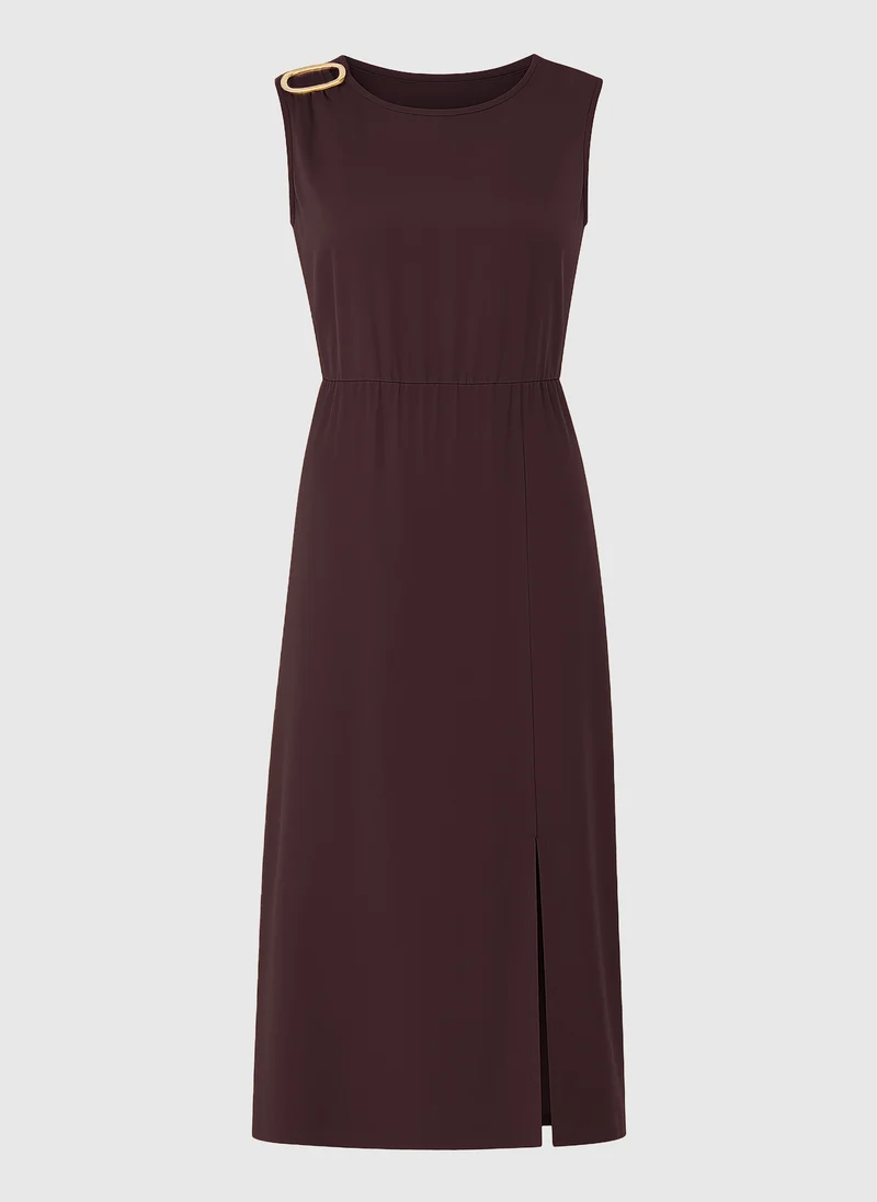 ROBE MIDI MYSTRAL wine