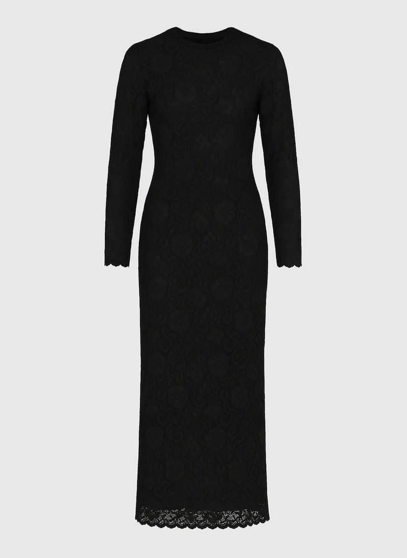 ROBE MIDI EMALIE noir