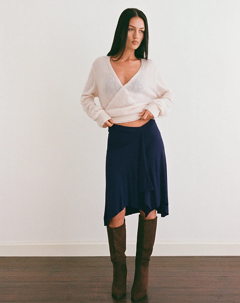 Jupe midi Esmeray, marine