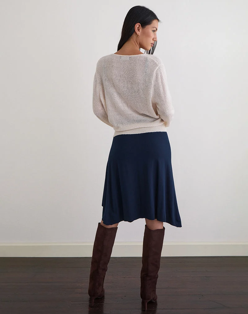 Jupe midi Esmeray, marine