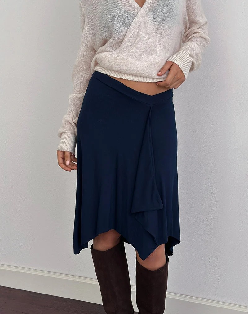 Jupe midi Esmeray, marine