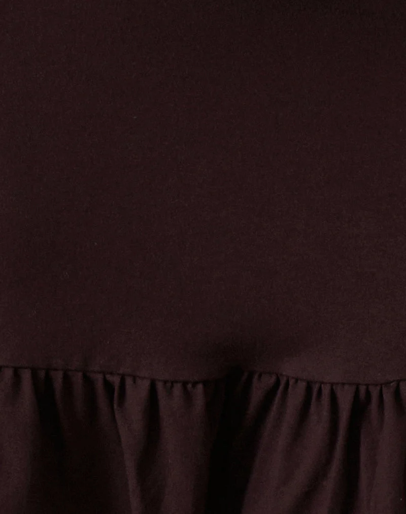 Mini robe Maufa en jersey Bitter Chocolate