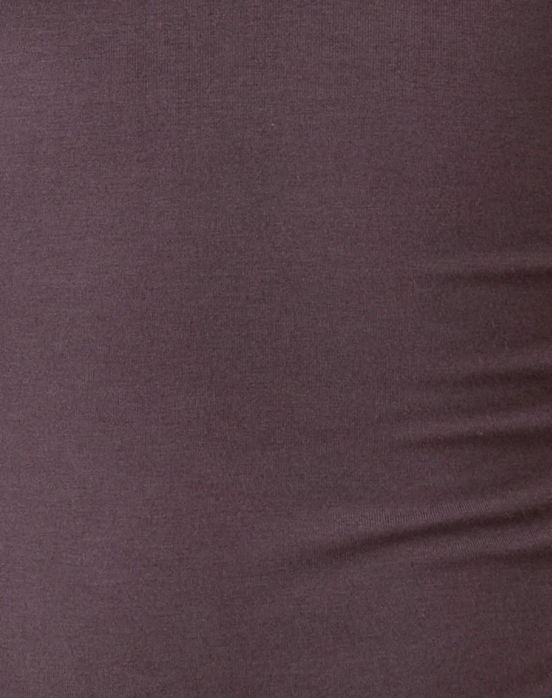 Haut à manches longues Jenji avec bouton en perle, couleur poivre