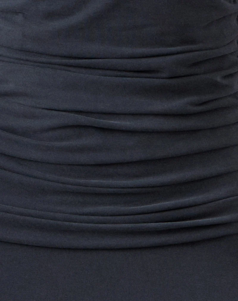 Darmi Maxi Dress in Cupro Granite