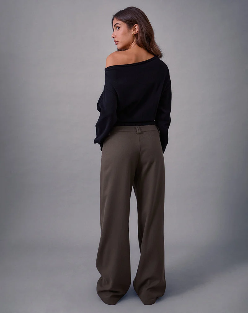 Pantalon Avina en Tailoring Olive foncé