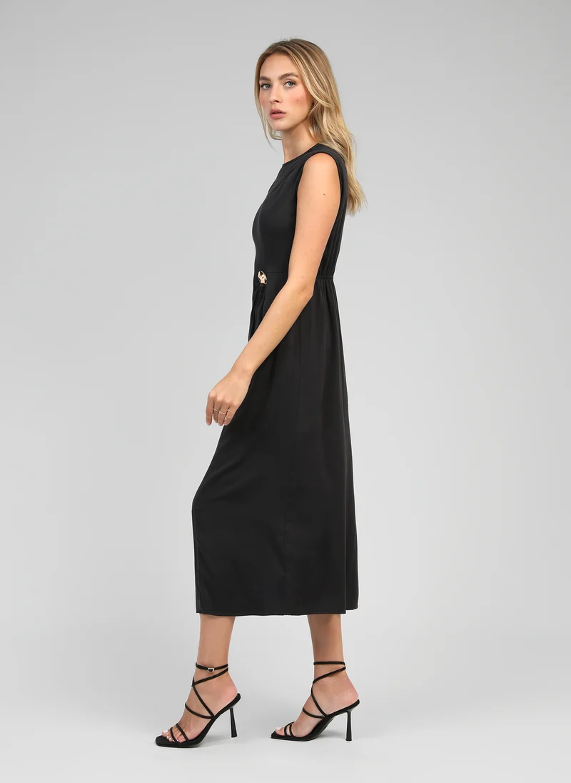 ROBE LONGUE MALEONY carbone