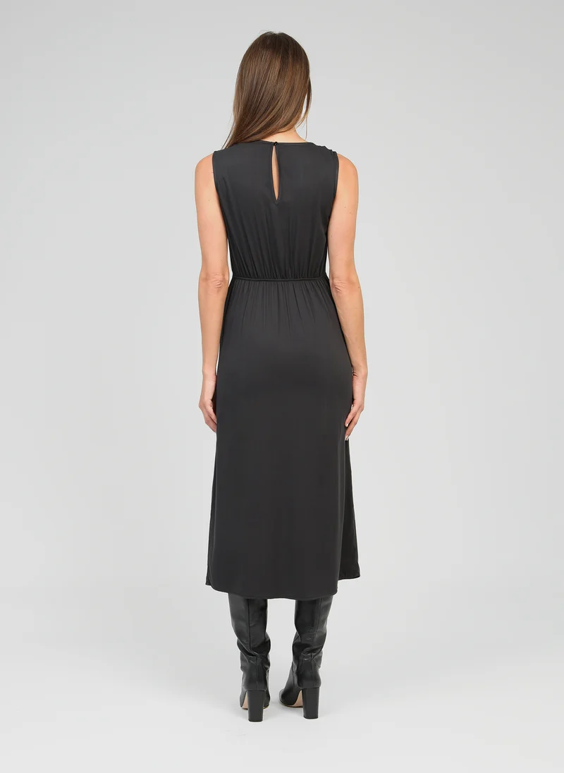 ROBE MIDI MYSTRAL carbone