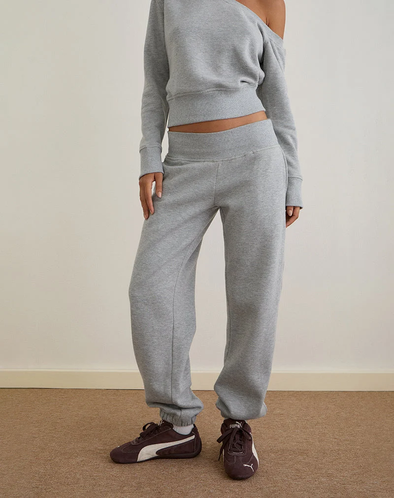 Pantalon de jogging surdimensionné Epsie en gris marron