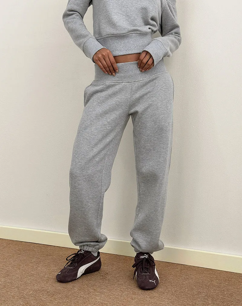 Pantalon de jogging surdimensionné Epsie en gris marron