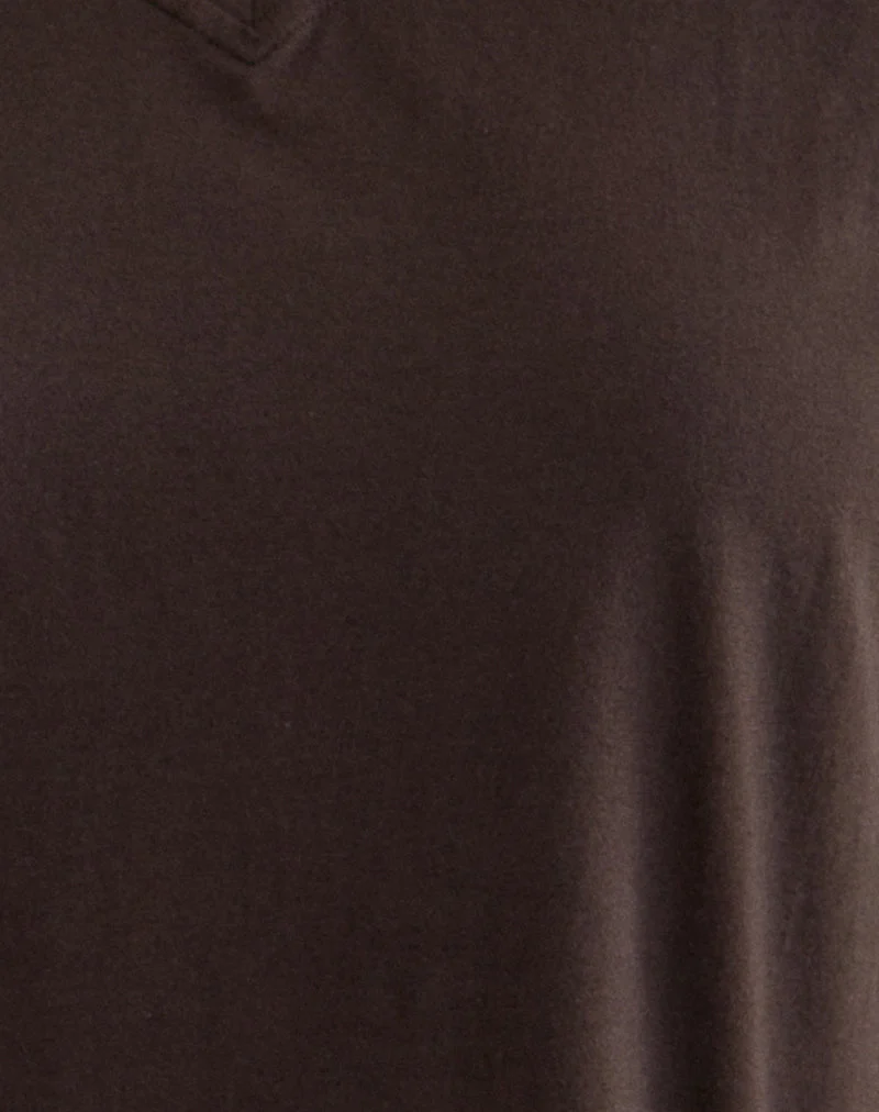Top Viman en jersey chocolat