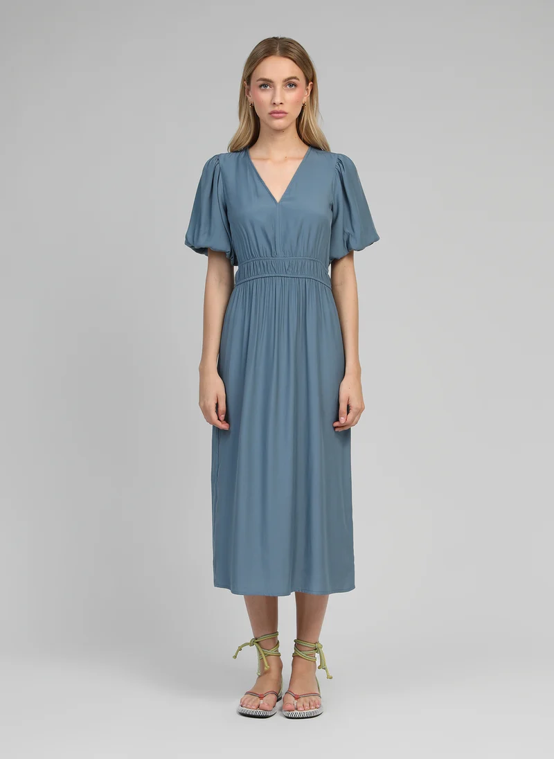 ROBE MIDI MELILE azur