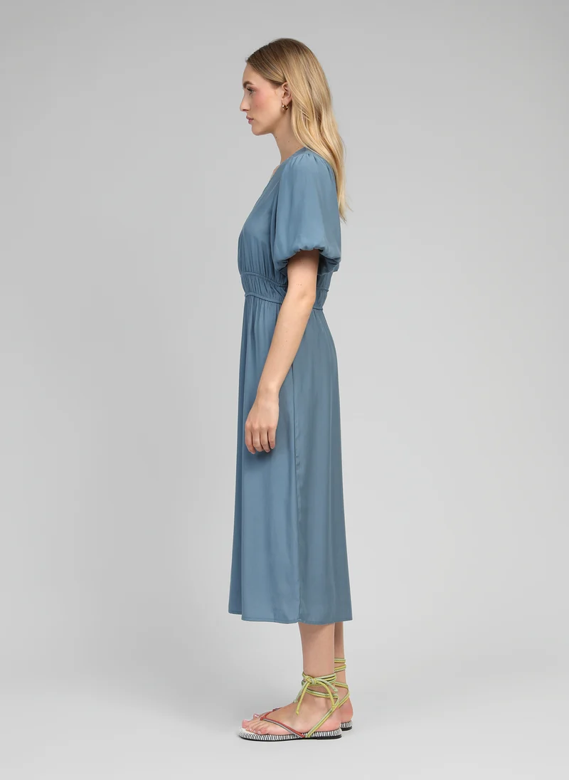 ROBE MIDI MELILE azur