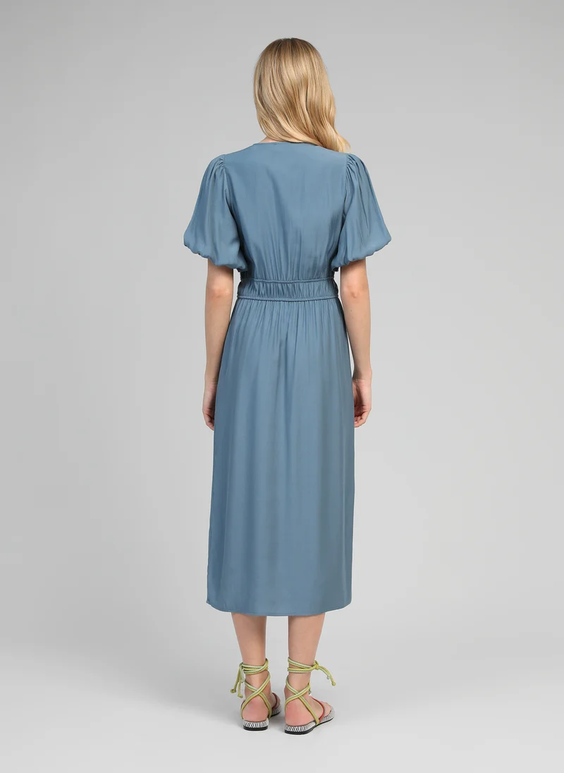 ROBE MIDI MELILE azur