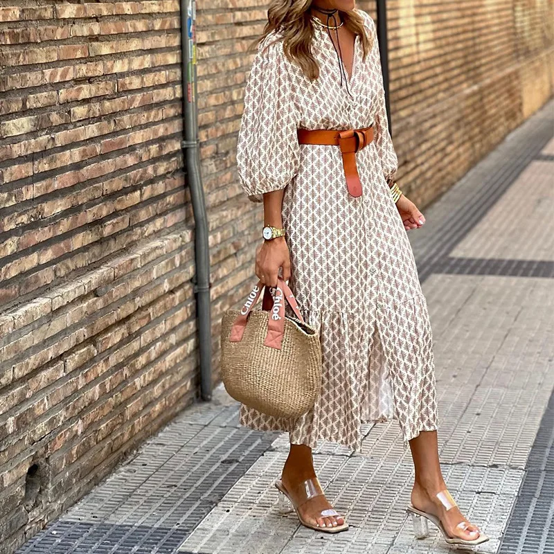 Robe a motifs pour femmes