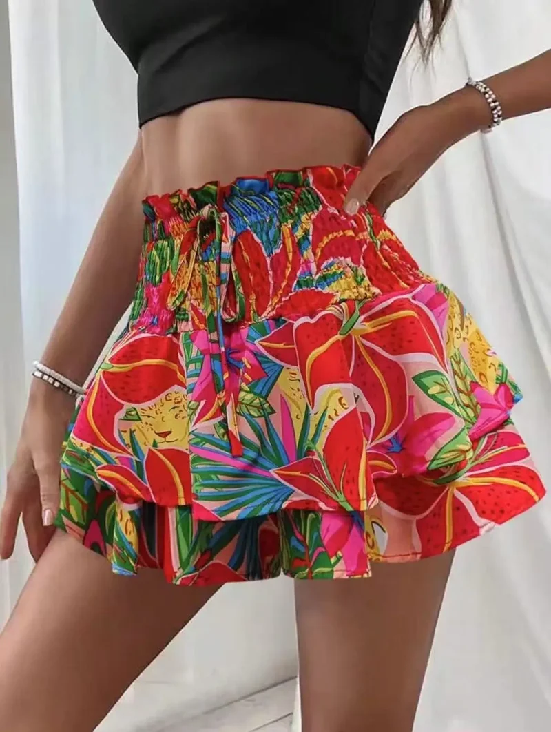 Jupe Short Noire Courte Bohème