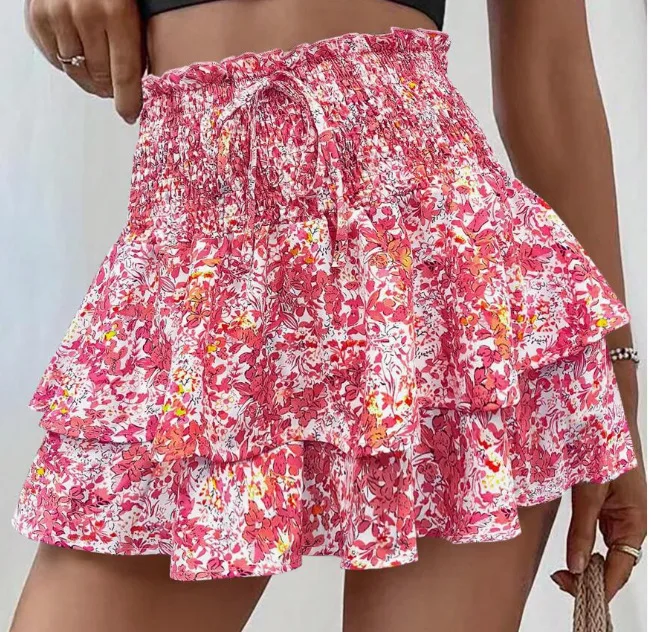 Jupe Short Noire Courte Bohème