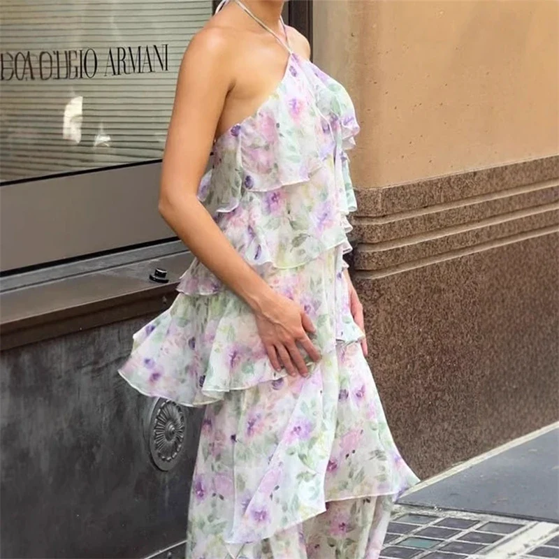 Robe a volants pour témoin de mariage