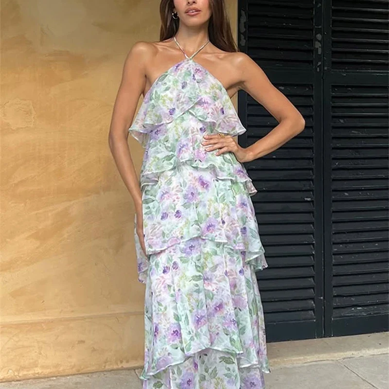 Robe a volants pour témoin de mariage
