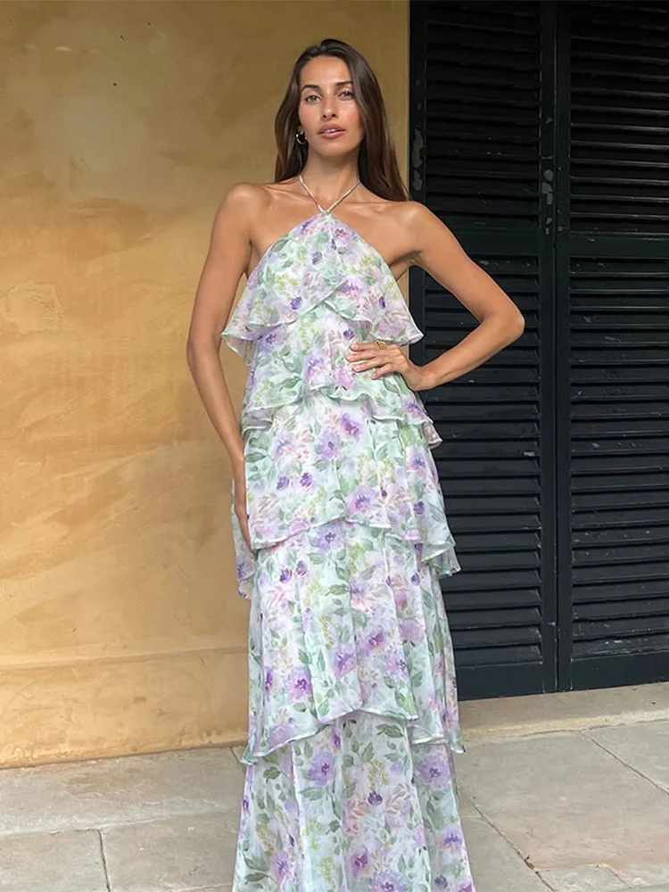 Robe a volants pour témoin de mariage