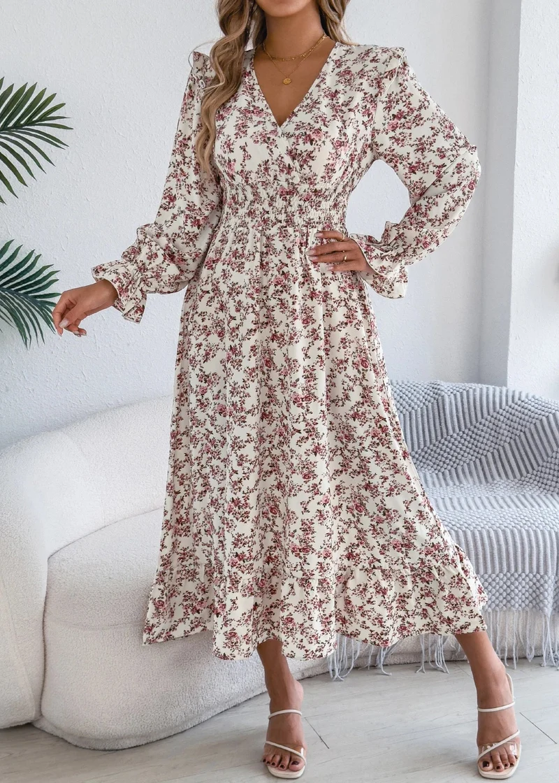 Robe pour femme champetre blanche
